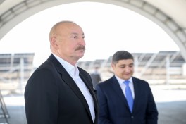 Prezident Naxçıvanda “Şəms 1” və “Qərbi Üfüq” Günəş Elektrik stansiyalarında görülən işlərlə tanış olub - VİDEO 