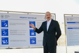 Prezident İlham Əliyev Naxçıvan Sənaye Parkının təməlini qoyub  - FOTO  - VİDEO  - YENİLƏNİB 