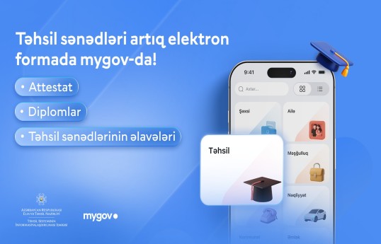 2026-cı il məzunlarının elektron təhsil sənədləri “mygov” platformasında əlçatandır