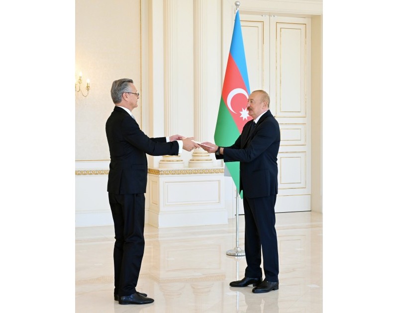 Prezident İlham Əliyev Almaniyanın yeni səfirinin etimadnaməsini qəbul edib