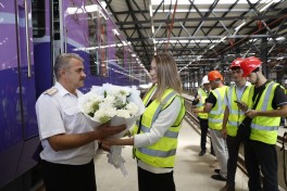 Bakı metrosunun “Dərnəgül” elektrik deposu qismən istismara verilib, ilk qatar qəbul olunub - FOTO  - YENİLƏNİB 