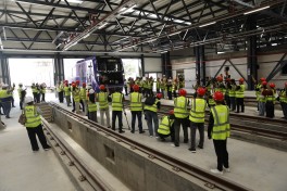 Bakı metrosunun “Dərnəgül” elektrik deposu qismən istismara verilib, ilk qatar qəbul olunub - FOTO  - YENİLƏNİB 