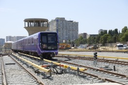 Bakı metrosunun “Dərnəgül” elektrik deposu qismən istismara verilib, ilk qatar qəbul olunub - FOTO  - YENİLƏNİB 