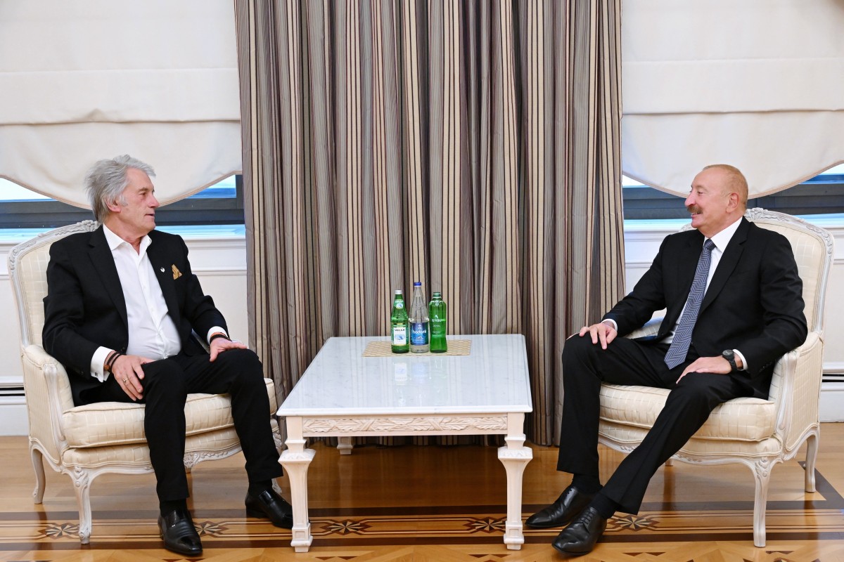 Prezident İlham Əliyev və Ukraynanın sabiq Prezidenti Viktor Yuşenko