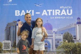 AZAL Atırauya ilk reysini həyata keçirib - FOTO 