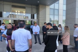Azərbaycan media nümayəndələri Özbəkistanda Milli Uşaq Tibb Mərkəzində olublar - FOTO 