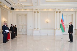 Prezident Böyük Britaniyanın yeni səfirinin etimadnaməsini qəbul edib