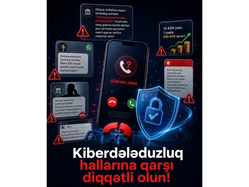 "WhatsApp" və sosial şəbəkələrdə kiberdələduzluq halları kəskin artıb