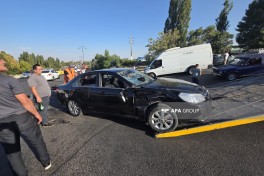 Naxçıvanda "Chevrolet" iki motosikletlə toqquşub, 3 nəfər xəsarət alıb - FOTO 