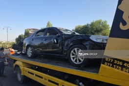 Naxçıvanda "Chevrolet" iki motosikletlə toqquşub, 3 nəfər xəsarət alıb - FOTO 