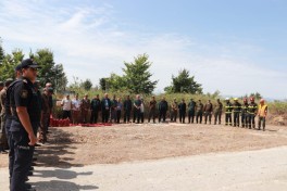 Meşələrdə yanğın təhlükəsizliyinə dair praktiki təlim keçirilib - FOTO 