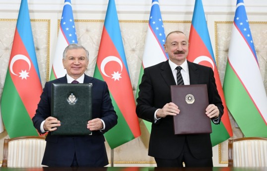 Prezident İlham Əliyev: Azərbaycanla Özbəkistan TDT-ni ortaq tariximizi və mədəniyyətimizi gələcəyə daşıyan birlik kimi dəyərləndirir