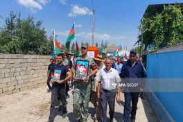 Birinci Qarabağ müharibəsinin itkin-şəhidi Sərdar İsmayılovun qalıqları Neftçalada dəfn olunub - FOTO 