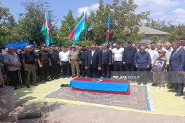 Birinci Qarabağ müharibəsinin itkin-şəhidi Mürşüd Nərimanovun qalıqları İmişlidə dəfn edilib - FOTO 