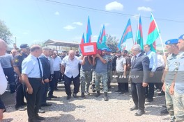 Birinci Qarabağ müharibəsinin itkin-şəhidi Mürşüd Nərimanovun qalıqları İmişlidə dəfn edilib - FOTO 