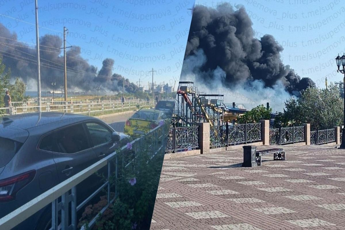Ukrayna Rusiyanın Yeysk limanına dronlarla hücum edib