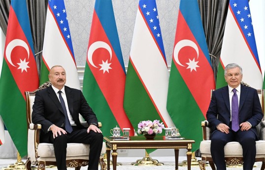 Azərbaycan və Özbəkistan prezidentlərinin təkbətək görüşü olub