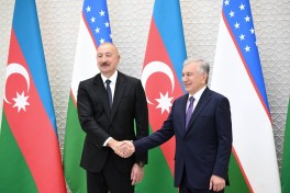 Daşkənddə Prezident İlham Əliyevin rəsmi qarşılanma mərasimi olub - FOTO 