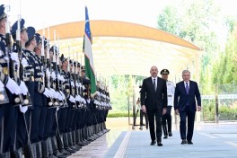 Daşkənddə Prezident İlham Əliyevin rəsmi qarşılanma mərasimi olub - FOTO 