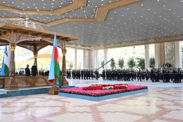 Daşkənddə Prezident İlham Əliyevin rəsmi qarşılanma mərasimi olub - FOTO 