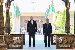 Daşkənddə Prezident İlham Əliyevin rəsmi qarşılanma mərasimi olub - FOTO 