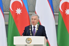 Daşkənddə Azərbaycan və Özbəkistan prezidentlərinin təltifolunma mərasimi keçirilib