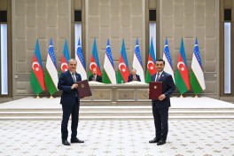 Daşkənddə Azərbaycan və Özbəkistan sənədlərinin imzalanması və mübadiləsi mərasimi olub - FOTO 