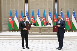 Daşkənddə Azərbaycan və Özbəkistan sənədlərinin imzalanması və mübadiləsi mərasimi olub - FOTO 