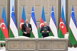 Daşkənddə Azərbaycan və Özbəkistan sənədlərinin imzalanması və mübadiləsi mərasimi olub - FOTO 