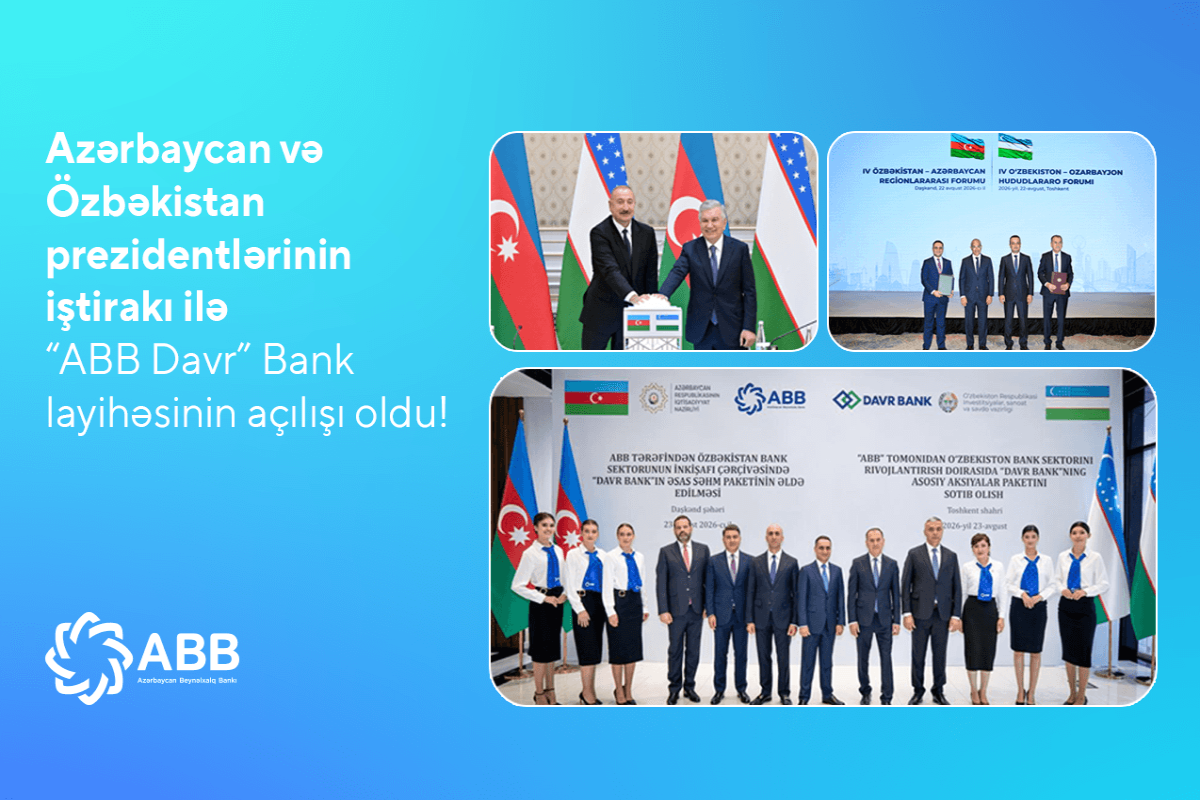 ABB Özbəkistanda “ABB Davr” Bankın fəaliyyətinə start verib