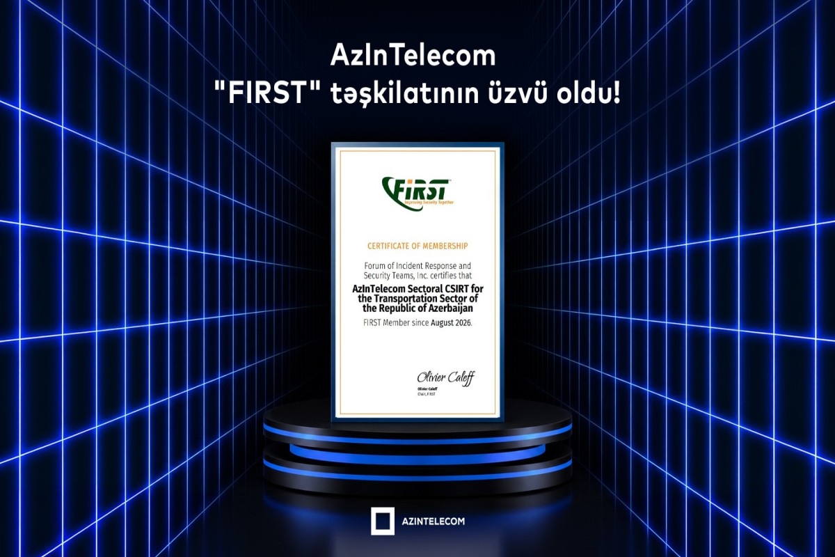 “AzInTelecom”un kibertəhlükəsizlik xidməti qlobal səviyyədə tanınıb