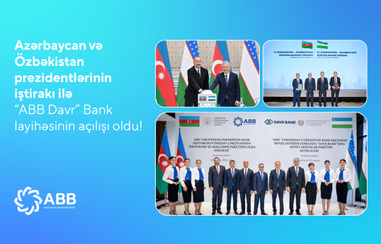 ABB Özbəkistanda “ABB Davr” Bankın fəaliyyətinə start verib