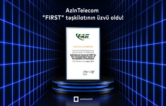 “AzInTelecom”un kibertəhlükəsizlik xidməti qlobal səviyyədə tanınıb