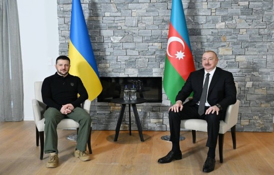 Ukrayna Prezidenti Volodimir Zelenski, Azərbaycan Prezidenti İlham Əliyev