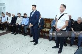 Xalq artisti Tofiq Bakıxanovla vida mərasimi keçirilib, Prezident İlham Əliyev və Mehriban Əliyeva əklil göndərib - YENİLƏNİB-1  - FOTO 