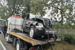 Oğuzda avtomobil aşıb, 7 nəfər xəsarət alıb - FOTO 