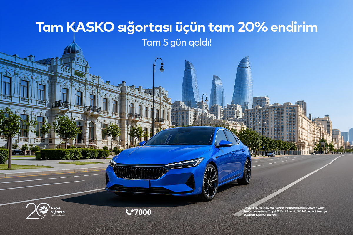 KASKO sığortasını endirimlə almaq üçün 5 gün qaldı
