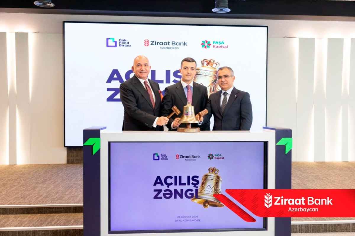 Ziraat Bank Azərbaycanın ilk istiqraz emissiyası üçün “Açılış Zəngi” çalınıb