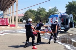 FHN SOCAR Petroleum QSC-nin 23 saylı Naxçıvan Neft Baza Sahəsində mülki müdafiə məşqi kеçirib