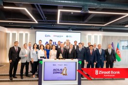 Ziraat Bank Azərbaycanın ilk istiqraz emissiyası üçün “Açılış Zəngi” çalınıb