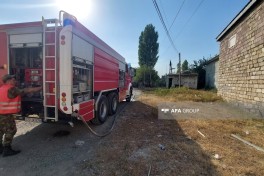 Lənkəranda yanğının ətraf ərazilərə keçməsinin qarşısı alınıb