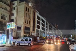 Bakıda obyektdə yanğın baş verib - FOTO 