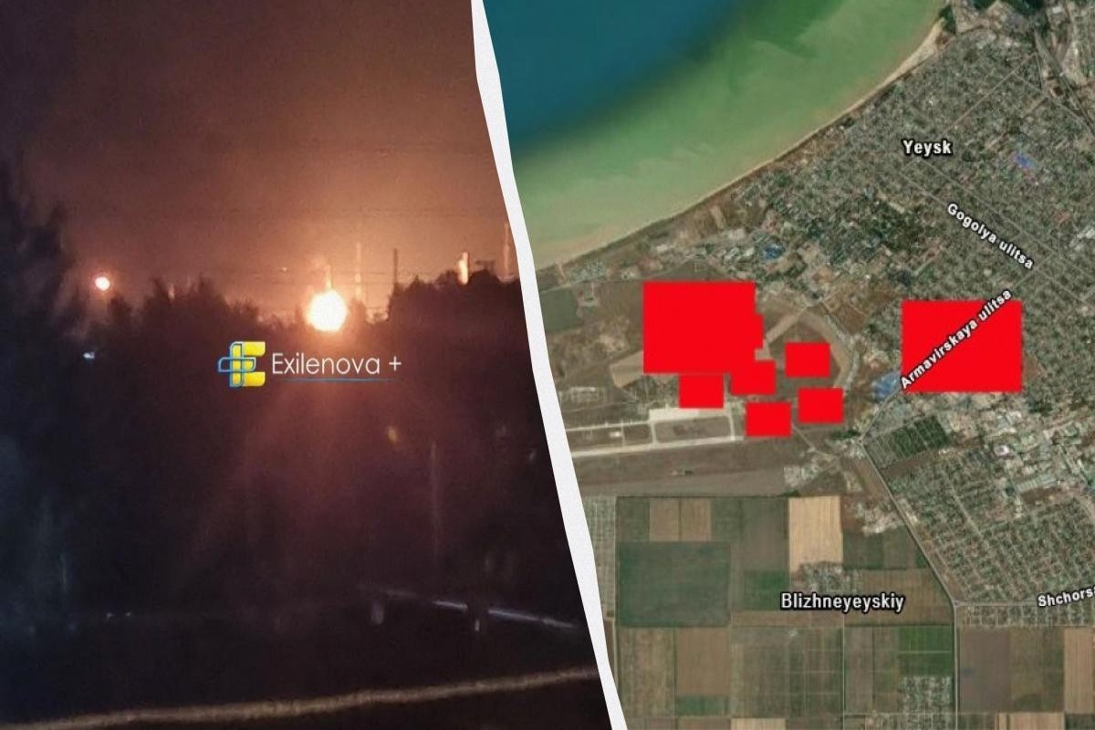 Ukrayna Ordusu Rusiyada hərbi aerodroma və neft emalı zavoduna zərbə endirib