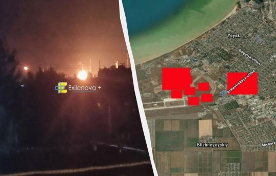 Ukrayna Ordusu Rusiyada hərbi aerodroma və neft emalı zavoduna zərbə endirib