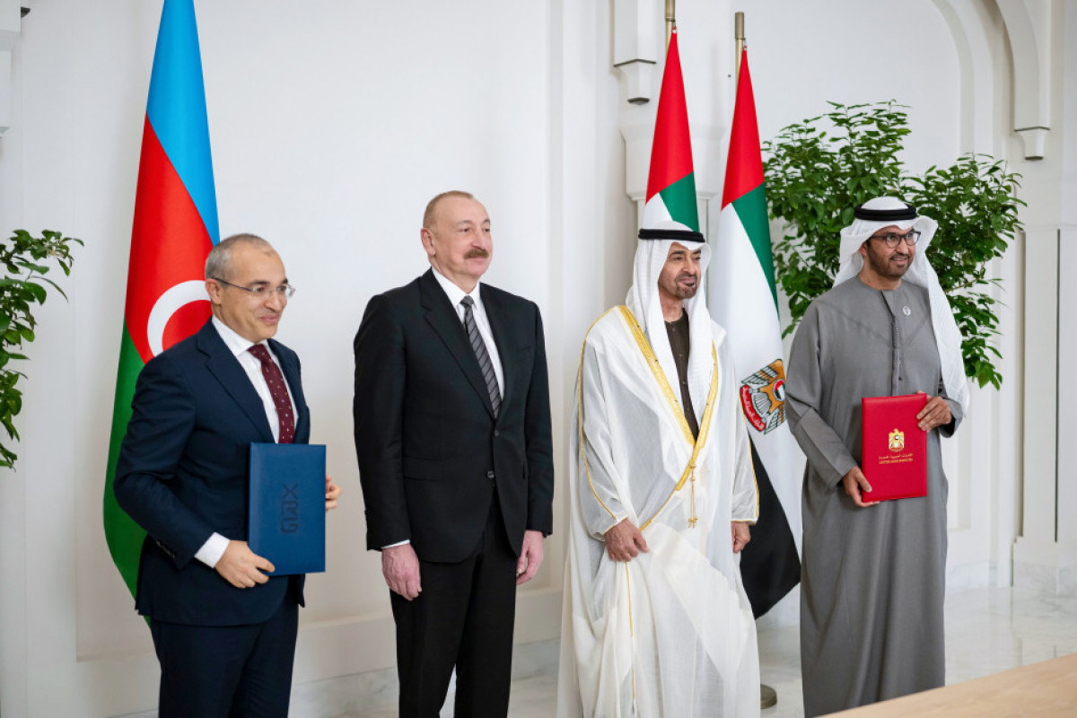 Azərbaycanla BƏƏ energetika və müdafiə sahələri üzrə sənədlər imzalayıb