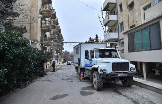Səbail rayonunda 370 metr su xətti yenisi ilə əvəzlənib