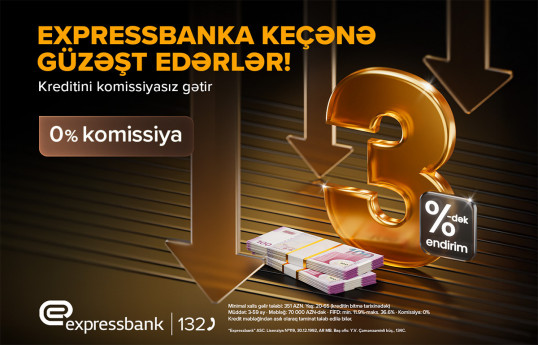 Endirimli nağd pul krediti - EXPRESSBANK -da