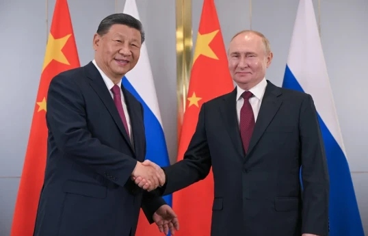 Çin Xalq Respublikasının Sədri Si Cinpin, Rusiya Prezidenti Vladimir Putin