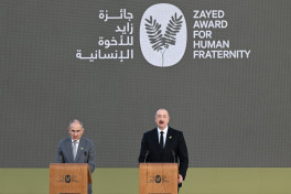 Əbu-Dabidə “Zayed İnsan Qardaşlığı Mükafatı”nın təqdimolunma mərasimi keçirilib, Prezident İlham Əliyevə mükafat təqdim olunub - VİDEO  - YENİLƏNİB-4 
