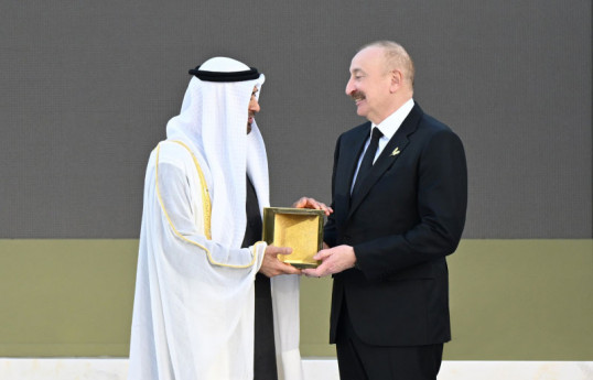BƏƏ Prezidenti Şeyx Məhəmməd bin Zayed Al Nəhyan və Prezident İlham Əliyev